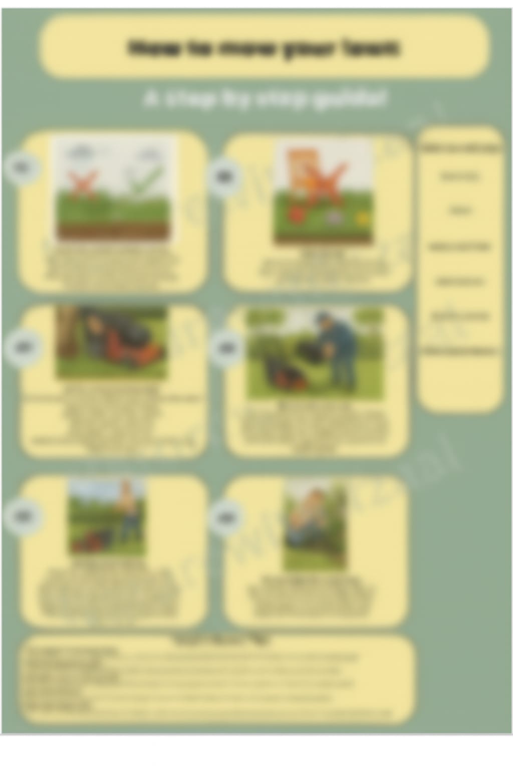 How to Mow Your Lawn