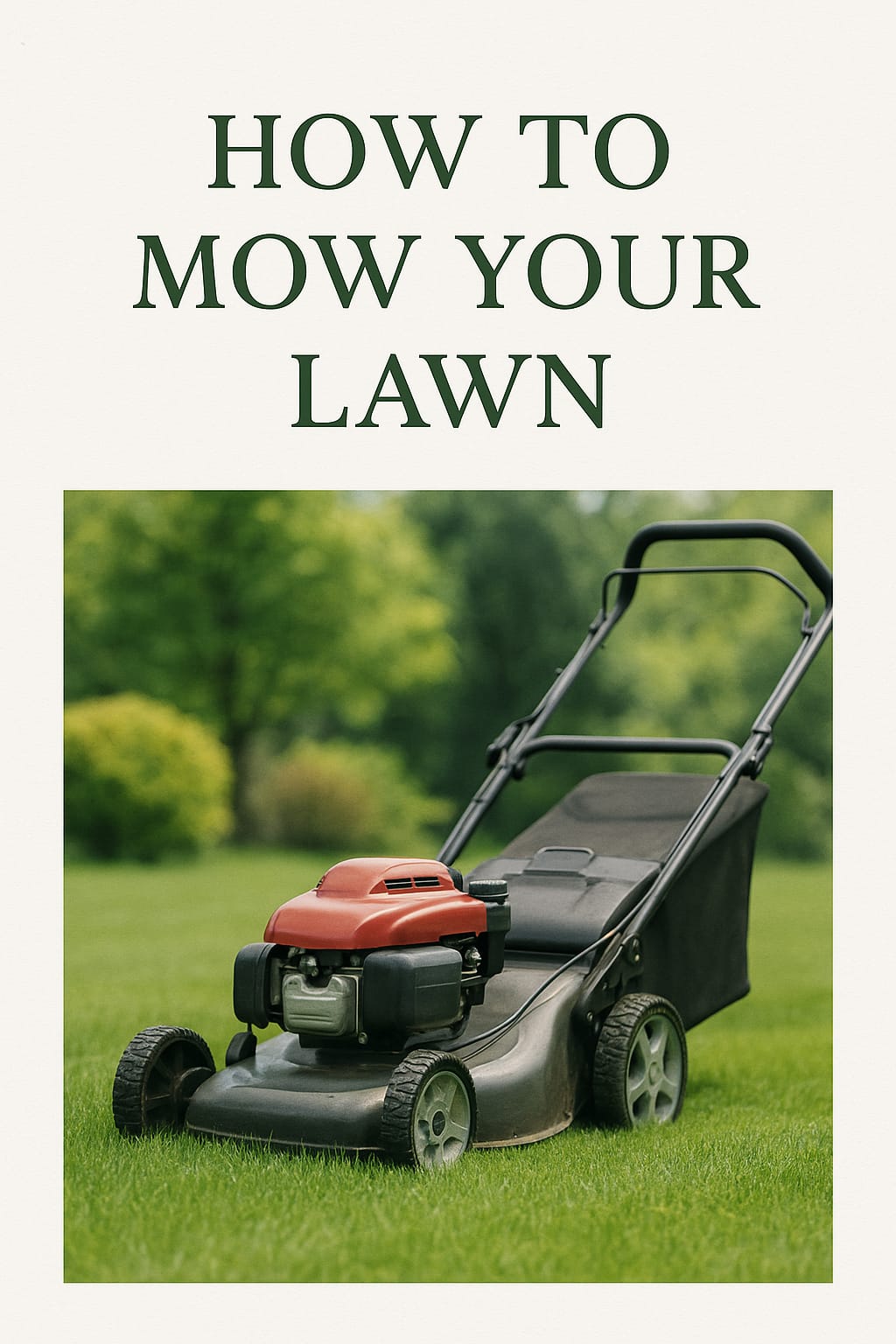 How to Mow Your Lawn